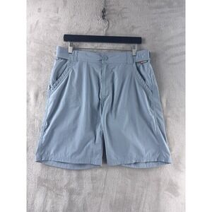 Simms Superlight Fishing Shorts Mens Size Medium Light Blue Buggstopper Shield